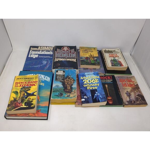 Science Fiction Book‎ Lot Arthur Clarke Isaac Asimov Chalker & More Sci-fi VTG - Picture 6 of 12
